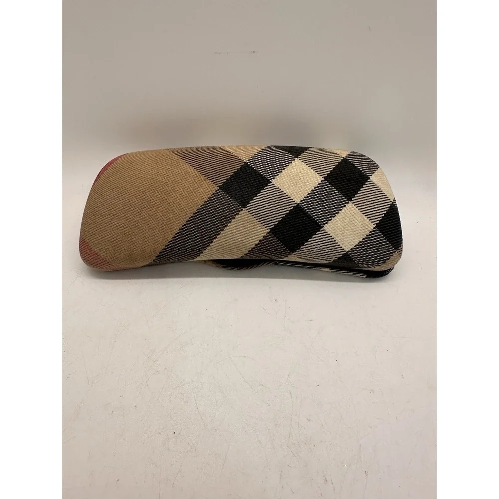 Burberry Classic Nova Check Plaid Hard‎ Clamshell Sunglass Eyeglass Glasses Case